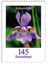 Briefmarke 1,45 Schwertlilie
